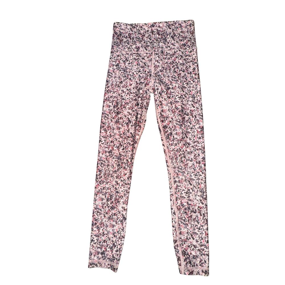 Athleta Elation 7/8 Tight Women's XS Paint Texture Sunset Pink Purple High Rise
